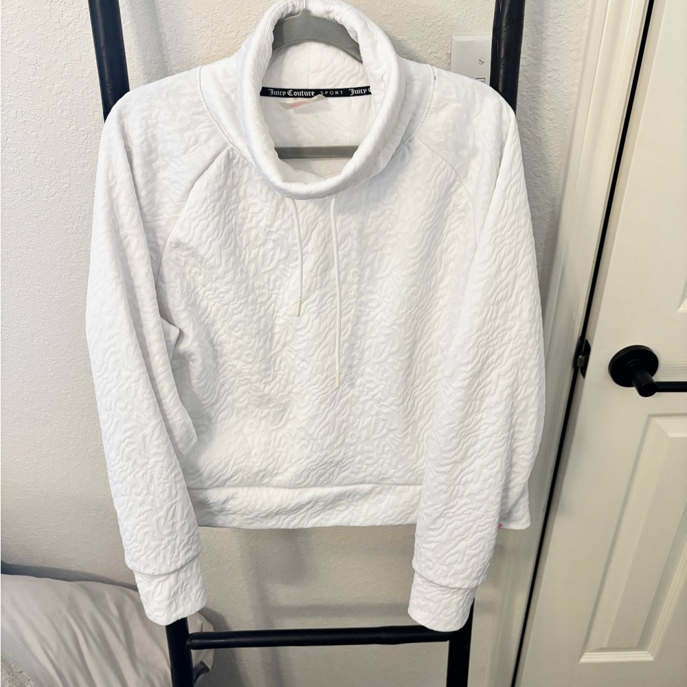 White Cowl Neck pullover sweatshirt